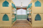 The custom twin over twin bunk beds are the perfect sleeping arrangements for the kids